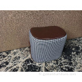 Tabouret ottoman fantaisie en cuir pour le design d&#39;intérieur